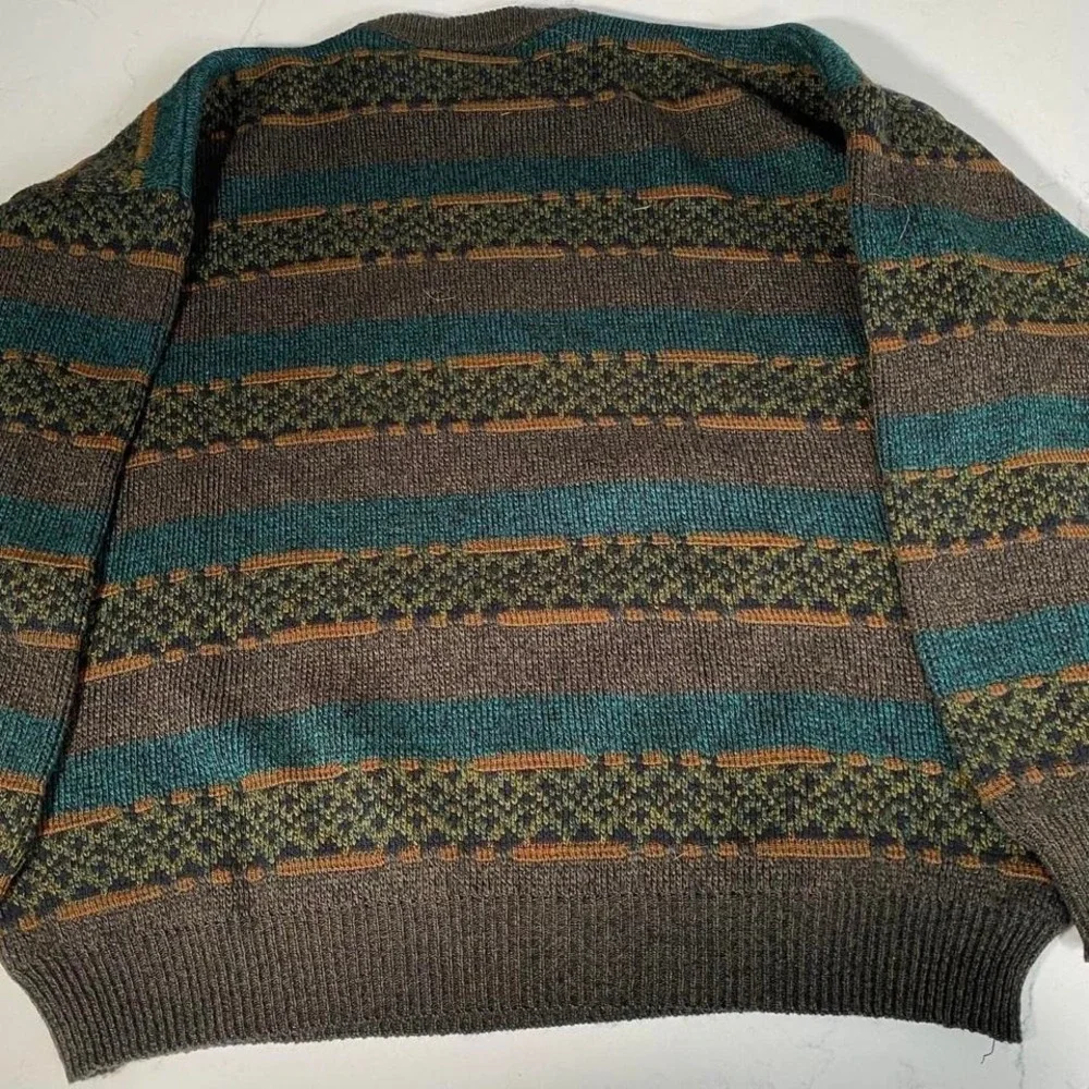 Vintage Ferraro ICE Hockey Knit Sweater Italy 90s  Crewneck L‎